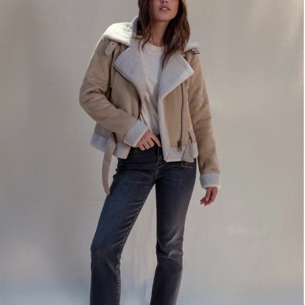 West of Melrose Shearling jacket